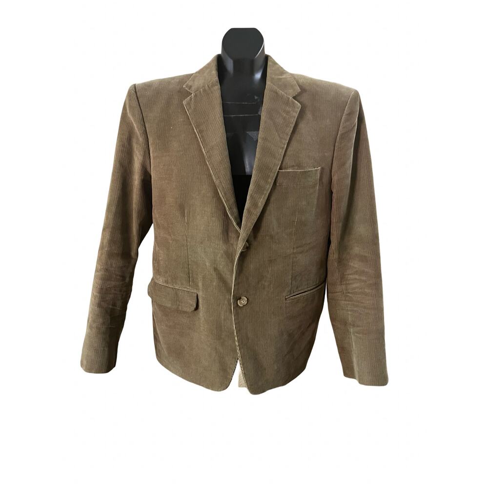 StudioSuits Hand-Crafted Men's Corduroy Blazer in Olive Green